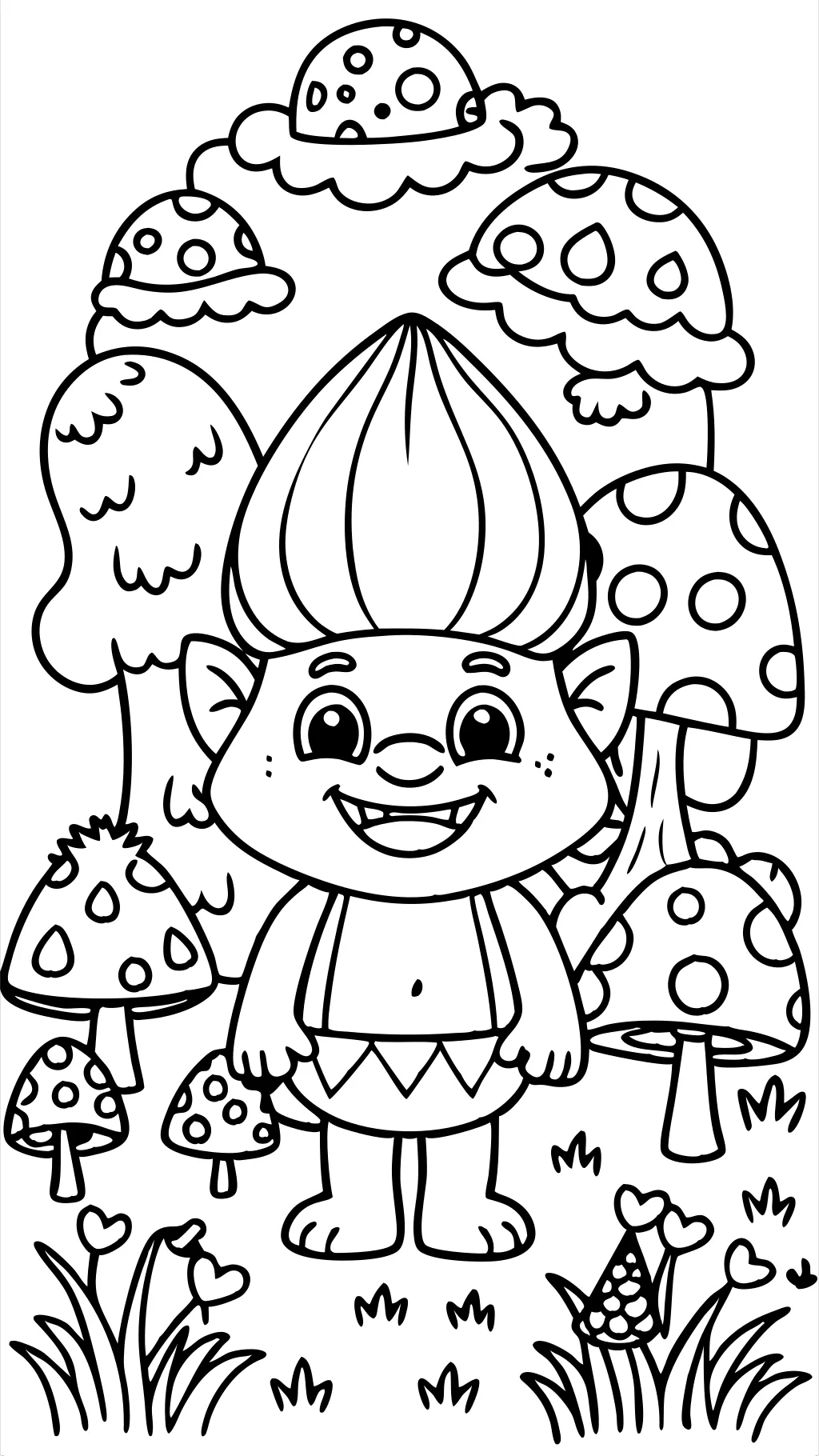 free trolls printable coloring pages